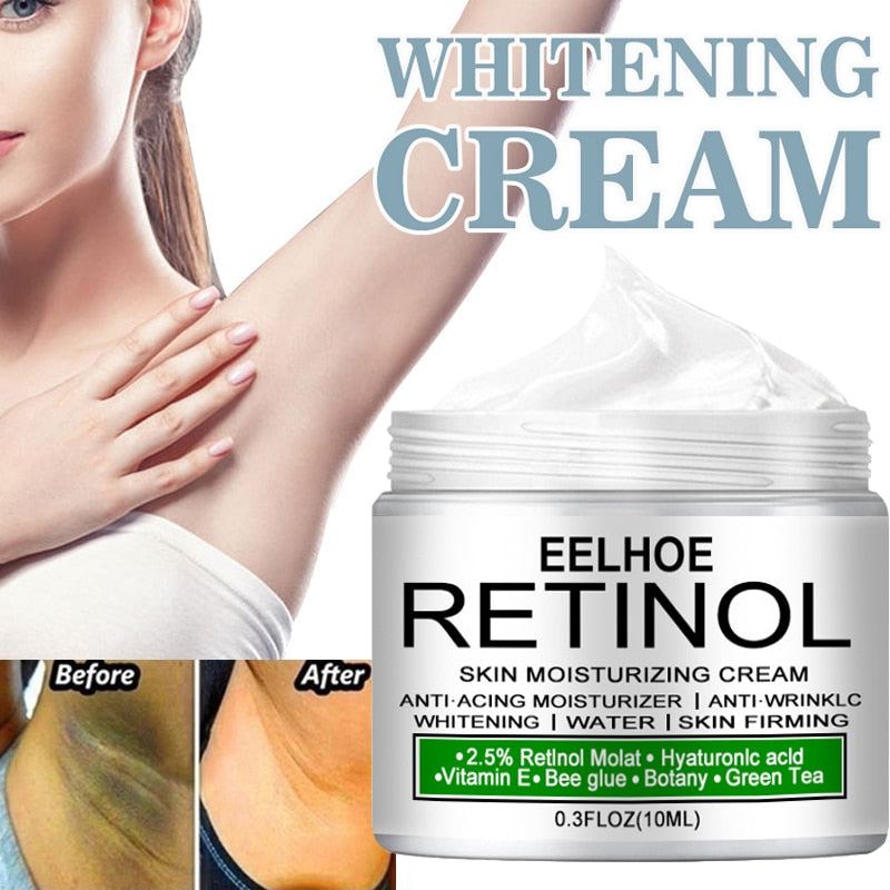 Women Body Whitening Cream Underarm Legs Knee Elbow Private Parts Brighten Armpit Whitening Cream Remove Dark Spots Skin Care