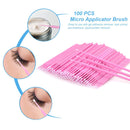 Eyelash Extension Supplies Set Lashes Micro Brush Tape Glue Ring Eye Patches Disposable Mascara Wands Applicator Eyelashes Tool