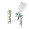 Nasedal HVLP Spray Gun 600ml Cup 1.4Mm 1.7Mm 2.0Mm Gravity Airbrush nozzle needle for Painting Car Furniture Wall