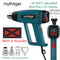LCD Display Heat Gun 2000w Hot Air Gun Tool Handheld Electrical Heat Air Machine with 2-temp Settings 4 Nozzles