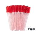 Disposable Crystal Eyelashes Brush Comb 25/50Pcs Eye Lashes Extension Mascara Wands Makeup Professional Makeup Beauty Tool