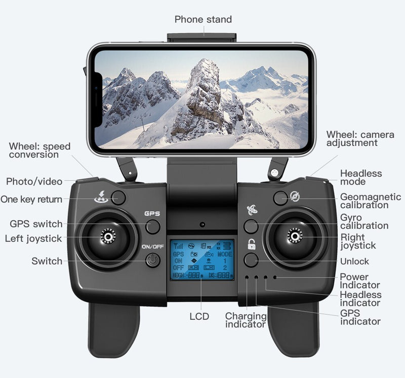 L900 PRO 4K GPS Drone With Camera Brushless Motor 5G FPV Quadcopter 1.2km 25min RC Helicopter Dual Camera 250g Drone VS KF102