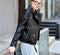 2022 New Spring Autumn Women Blue Faux Leather Jacket Ladies Solid With Belt Zipper Biker Coat Female Casual Outwear Veste Femme