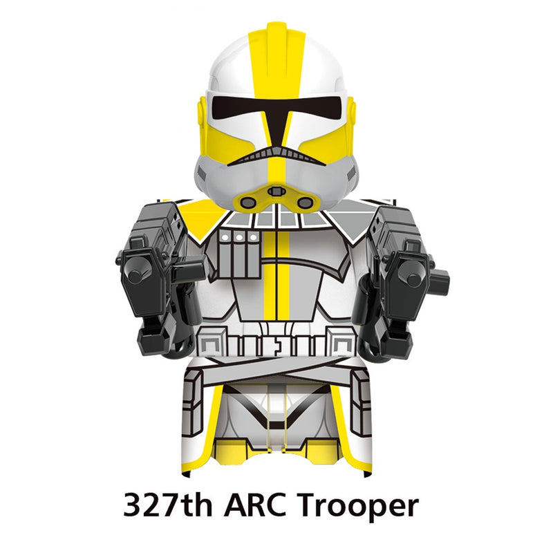 DISNEY ARC Clone Troopers Building Blocks LUKE Skywalker Mandalorians Boba Fett Palpatine Yoda R2D2 Bricks Action Figures Toys