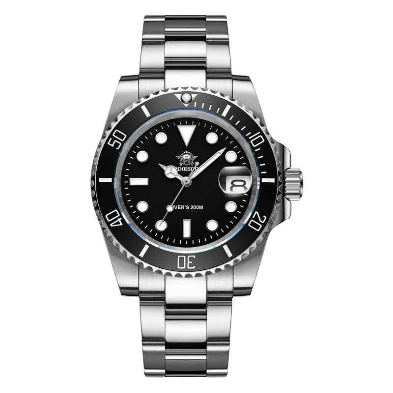 2020 New Fashion Watch Stainless Steel Diver Watch 200M C3Super luminous Sport luxury stainless steel watch Quartz Men&
