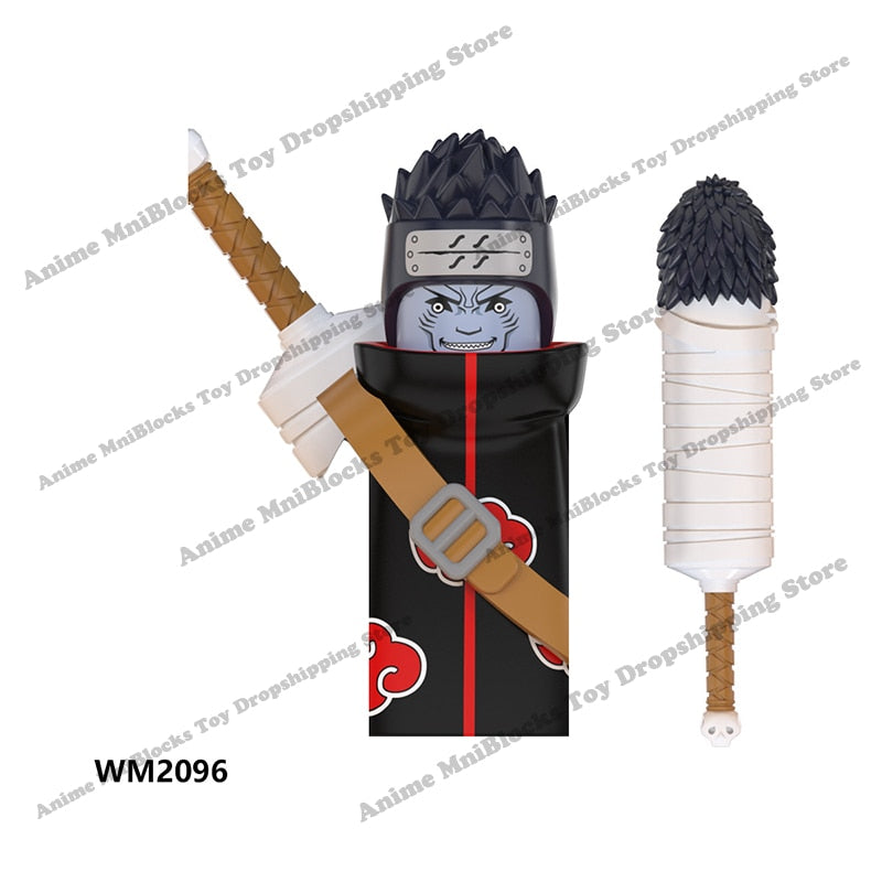WM6109 Naruto blocks anime Sasuke Kakashi Madara Zetsu Might Guy Rock Lee mini action toy figures Assemble bricks toys kid gifts