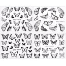 1Pcs Water Nail Decal and Sticker Flower Leaf Tree Green Simple Summer DIY Slider for Manicure Nail Art Watermark Manicure Decor