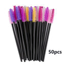 Disposable Crystal Eyelashes Brush Comb 25/50Pcs Eye Lashes Extension Mascara Wands Makeup Professional Makeup Beauty Tool