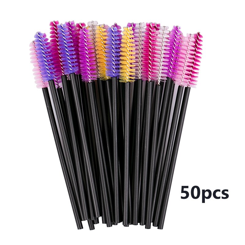 Disposable Crystal Eyelashes Brush Comb 25/50Pcs Eye Lashes Extension Mascara Wands Makeup Professional Makeup Beauty Tool