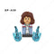 LG1002 Disney Building Blocks Luminous With Motorcycle Plastic mini action toy Figures Children Toys birthday gifts