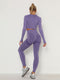 Women's Sets Skinny Tracksuit Breathable Bra Long Sleeve Top Seamless Outfits High Waist Push Up Leggings Gym Clothes Sport Suit