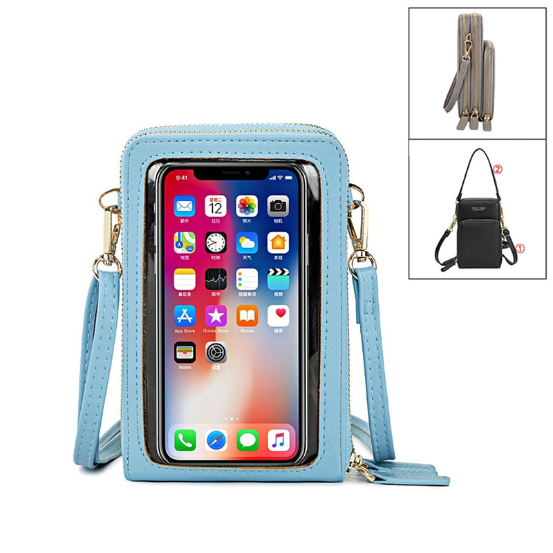 New Women PU Leather Shoulder bags Female Large Capacity Crossbody Bags Girls Multi-functional Handbag Phone Purse Dropshipping