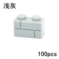 Thick Wall Figures Bricks Compatible 98283 15533 DIY 1x2 1x3 1x4 1+2 Dots Building Blocks Educational House Contruction Toys
