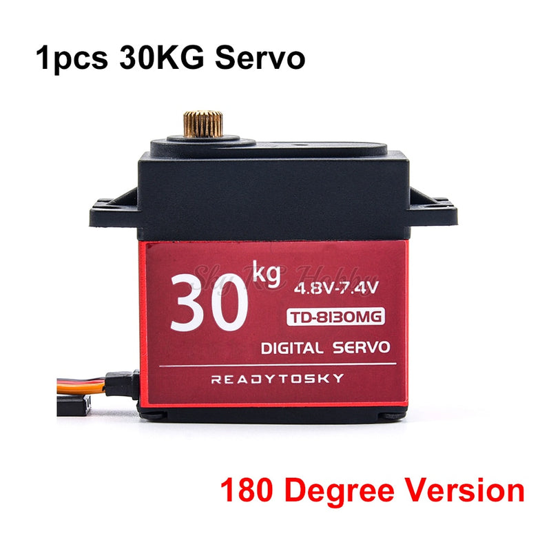 Waterproof 20KG 25KG 30kg 35kg 40KG 60KG Servos 180 270 360 Degree Large Torque Digital Servo Metal Gears 25T Arm For RC Car