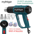 Heat Gun 2000W Professional Hot Air Gun with 2 Temperature Modes Hands-Free Stand Built-in Ideal for Stripping Paints Soldering