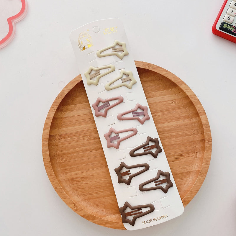 10pcs Snap Hair Clips for Girls Clip Pins BB Hairpins Color Metal Barrettes for Baby Children Women Girls Styling Accessories