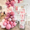 Baby Shower Box Custom Alphabet Name Transparent Balloon Box Birthday Party Decoration Kids DIY Wedding Baby Shower Suppiles