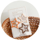 3pcs Frosted Simplicity Hairpins for Girls Star Oval Triangle Square Hair Clips for Kids Snap Hair Clips Hairpins Click Clack