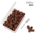 100pcs 80''/120''/180" Nail Art Sanding Bands Gel Polish Remover Tool Accessory for Electric Nail Machine Nail Drill Bits