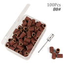 100pcs 80''/120''/180" Nail Art Sanding Bands Gel Polish Remover Tool Accessory for Electric Nail Machine Nail Drill Bits