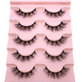 2022 New 5 pairs natural false eyelashes fake lashes long makeup 3d mink lashes eyelash extension mink eyelashes short eyelashes