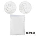 Baby Hand and Footprint Mud Soft Clay Fluffy Material DIY Handprint Footprint Fingerprint Anti-stress Children's Toys