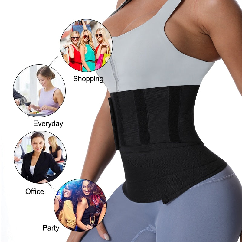 Waist Bandage Wrap Trimmer Belt Waist Trainer Body Shapewear Tummy Wrap Woman Flat Belly Slimming Gain Postpartum Sheath Belt