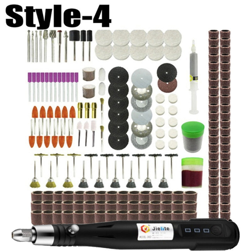 15000RPM Handheld USB Mini Electric Grinder Drill Engraving Pen Polishing Machine With Dremel Rotary Tool Accessories DIY Set