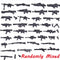 Army Guns Weapon Pieces Assembly Blocks Soldier Figure Accessories DIY MOC Bricks Accessories WW2 Military GunToys Gift For Kids
