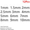 High Quality Hole Puncher Leather Hole Punch Round Steel Leather Craft Hollow Hole Punch 1mm-25mm Gaskets Plastic Rubber Tools
