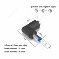 12V 3A 5.5mm 2.1mm Plug Socket DC Connectors DC Power Socket Male Female Jack Screw Nut Panel Mount DC Power Adapter Connector