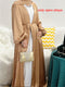 Summer Puff Sleeve Muslim  Abaya Women Dress Elegant Modest Morocco Party Long Dress Islamic Turkey Dubai Eid Ramadan Jubah Robe