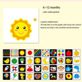 Montessori Baby Visual Stimulation Card Toys Black White Flash Cards High Contrast Visual Stimulation Learning Montessori Cards