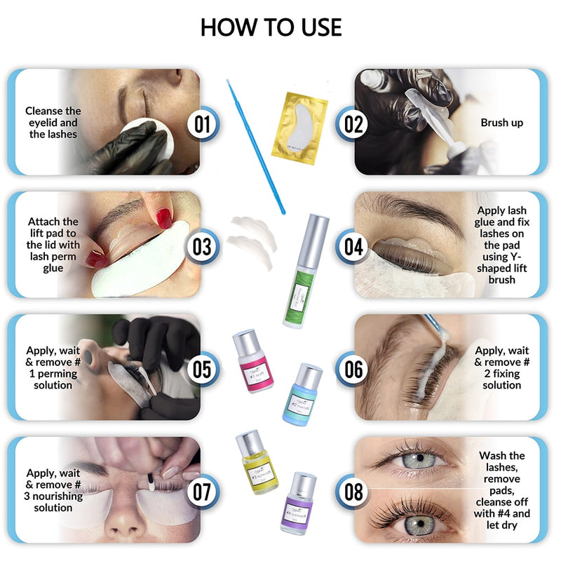 Yelix Upgrade lash lift kit professional Lifting eyelashes eyelash lifting kit kirpik lifting seti make up Eyelash enhancement