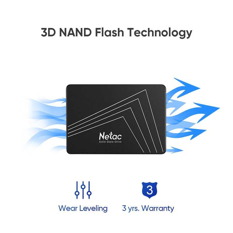 Netac SSD 1tb 240 gb SSD SATA 120gb 480gb ssd 128gb 256gb 512gb 2tb 360gb hdd Hard Drive Internal Solid State Disk for Laptop pc