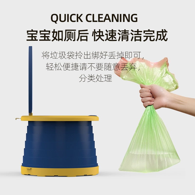 2 In 1 Portable Baby Toilet Portable Folding Travel Potty Seat Child Pot Training Girls Boy Potty Kids Toilet Seat Dropshipping
