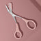 Eyebrow Trimmer Scissors Comb Stainless Steel Brow Hair Scissors Clips Shaping Razor Grooming Trimmer 1Pcs Makeup Accessories