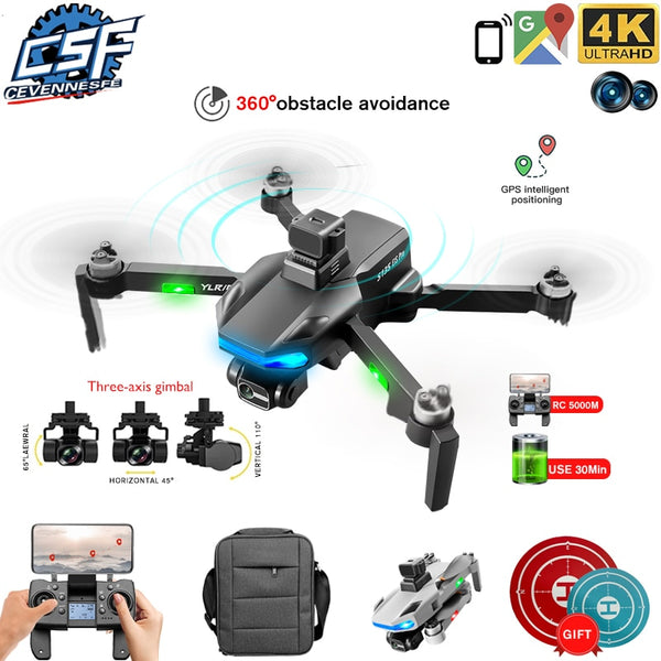 S135 PRO GPS Drone 4k Professional HD Camera Three-Axis Gimbal Anti-Shake HD Aerial Photography OAS Brushless Quadcopter RC Dron
