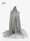 Pleated Plain Hijab Scarf Muslim Women Cotton Crinkle Headband Veil Scarves 2021 Fashion Islamic Headscarf Head Wraps Turban
