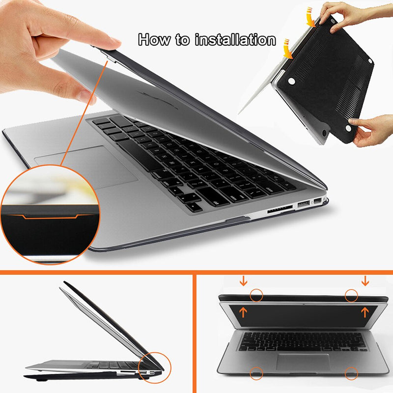 Laptop Case for Apple Macbook M1 Chip Air Pro Retina 11 12 13 15 Inch,Crystal Clear Hard Shell 2020 Touch Bar ID Pro 13 A2338