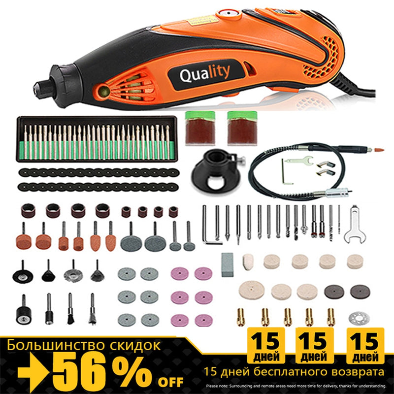 110V 220V Power Tools Electric Mini Drill Die Grinder Engraver Polisher with Rotary Tools Set Kit  For  3000 4000