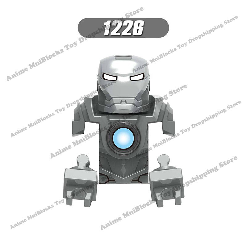 XP193 D009 WM718 Mark suit Disney anime movie figurine dolls mini plastic action toy figures Assemble blocks Christmas gifts