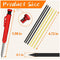 Solid Carpenter Pencil Set with 6 Refill Built-in Sharpener Deep Hole Mechanical Pencil Woodworking Tools Carpentry Scriber