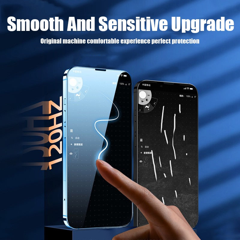 4Pcs Full Cover Protective Glass For iPhone 11 12 13 14 Pro Max Screen Protector For iPhone XS XR 6 7 8 Plus Tempered Glass Film