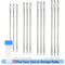 Leather Crafts Sewing Needle,Round Head Blunt Pint,Pointed Prism Sharp Tool for Embroidery Stitching Gold Tail Big Eye Needles