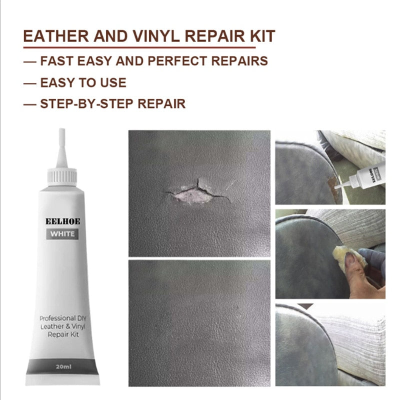 Car Care Kit Liquid Leather Skin Refurbish Repair Tool Auto Seat Sofa Coats Holes Scratch Cracks Restoration for Shoe for Car