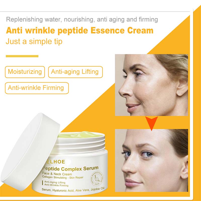 Peptide Wrinkles Removal Cream Lifting Firming Anti Aging Products Fade Fine Lines Smooth Whitening Moisturizing Face Skin Care