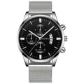 Luxury Men&#39;s Quartz Watch Stainless Steel Business Automatic Calendar Clock Men Fashion Casual Wrist Watch relogio masculino