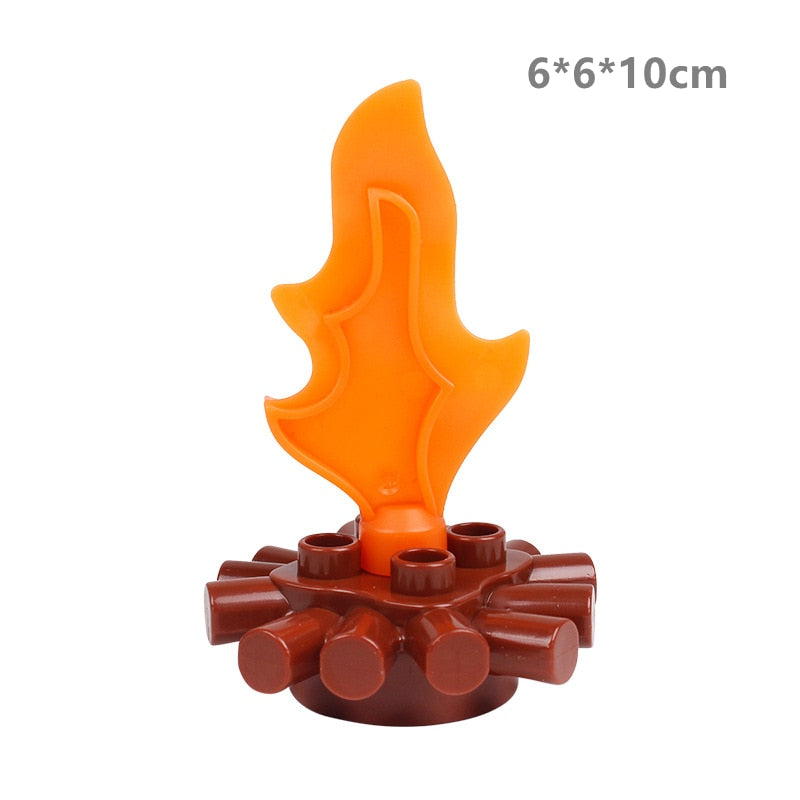 Big Building Blocks Compatible Slide Swing Seesaw Park Playground Series Large Bricks Children Educational Creative Toy Kid Gift
