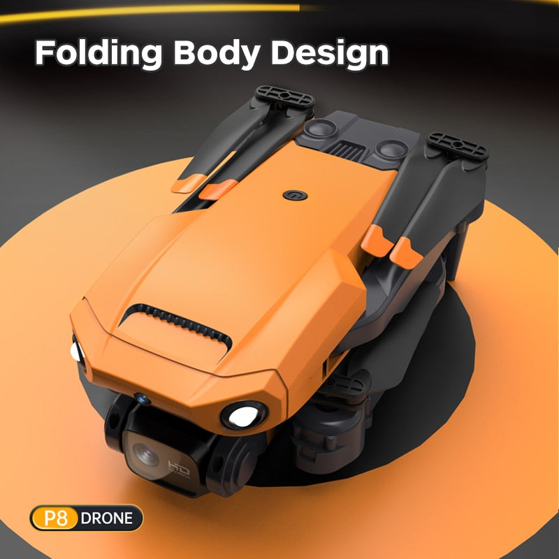 KBDFA P8 Drone 8K With ESC HD Dual Camera 4K 5G Wifi FPV 360 Full Obstacle Avoidance Optical Flow Hover Foldable Quadcopter Toys